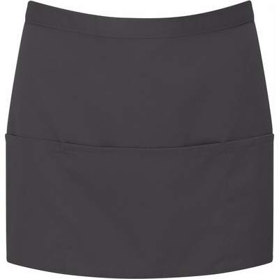 Premier Zástěra Colours PR 155 do pasu s kapsou krátká COT39015566099-charcoal