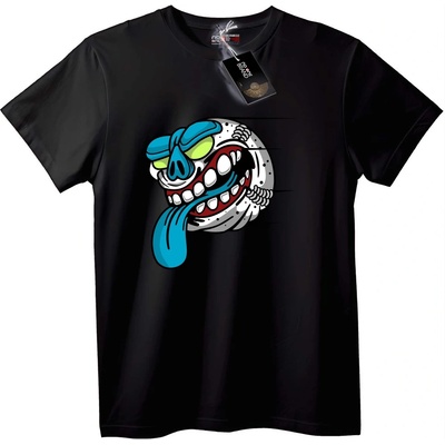 NOONEBRAND Тениска Цветен Skull - XL, Black