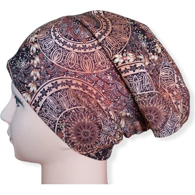 VH design čepice Homeless Hnědé mandaly