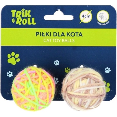 CreativeToys Sada loptičiek pre mačku 6 cm / 2 ks