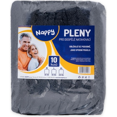 Nappy pleny pants natahovací M 10 ks černé