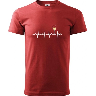 EKG Víno biele víno tričko Bordová