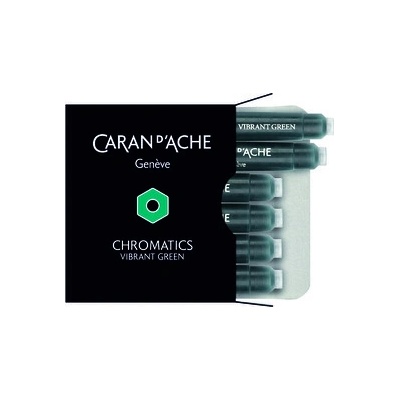 Caran D'ache Inkoustové bombičky Chromatics zelená Vibrant Green 8021.210