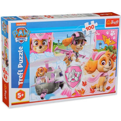 Trefl Пъзел Trefl от 100 части - Пес Патрул, Скай в действие (16368)