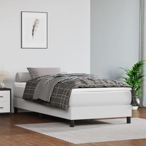vidaXL Матрак за легло с покет пружини средна твърдост бял 120x190x20 см плат (4007149)