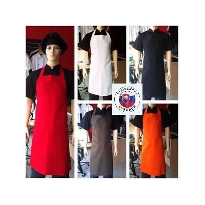 Profikuchar.cz zástěra Profikuchár nastavitelná šňůrka tunel bílá bez kapsy PRO-30402