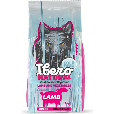 Ibero Natural Cold Pressed Junior Dog Medium & Large lamb 12 kg