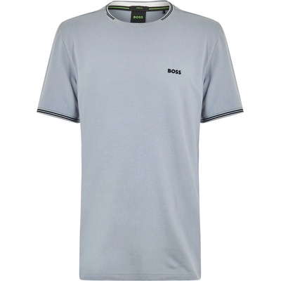 Boss Тениска Boss Mens BOSS Green Short Sleeve T-Shirt with Logo Detail (Taul Regular Fit) - Dark Grey