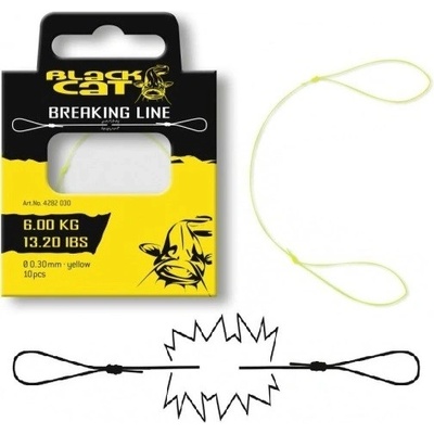 Black cat Breaking line trhačky žltá 15 cm 0,35mm 7,1 kg