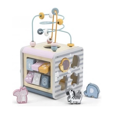 Viga Toys - Дървен дидактически куб - Polar B (44030)