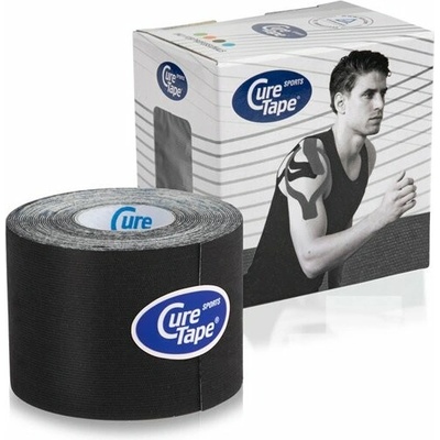 CureTape SPORTS tejpovací kineziologická páska černá 5 cm x 5 m