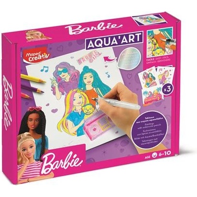 Maped Комплект за рисуване с акварел, MAPED CREATIV "Barbie Aqua Art" 907073 (907073)