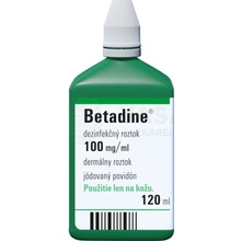 Betadine dezinfekčný roztok 100 mg/ml sol.der.1 x 120 ml