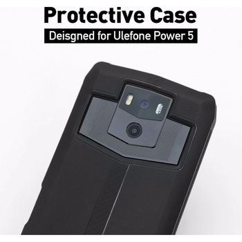 Pouzdro UleFone POWER 5 / 5S silikonové černé ULE-COVER-POWER5