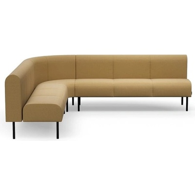 Rohová sedačka VARIETY, 90°, vnitřní, potahová látka Pod CS, žlutá – Zboží Mobilmania