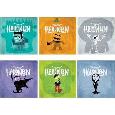 Party Pal Papírové ubrousky Halloween 12ks 33x33cm – Zboží Dáma Party Pal Papírové ubrousky Halloween 12ks 33x33cm – Zboží Dáma