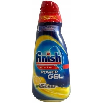 Finish All-in-1 Power Max Gél do umývačky riadu Lemon 1 l