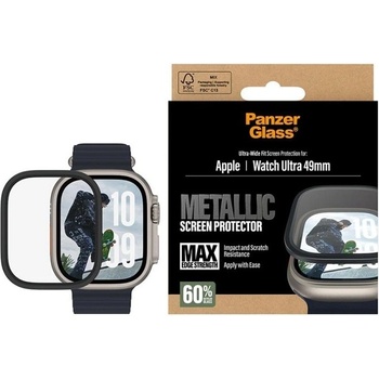 PanzerGlass Стъклен протектор PanzerGlass - Apple Watch Ultra, 49mm, прозрачен (5715685032653)