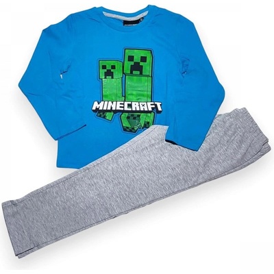 Dětské pyžamo Minecraft modré