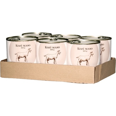 Bohemia Pet Food kozí maso ve vlastní šťávě 6 x 800 g