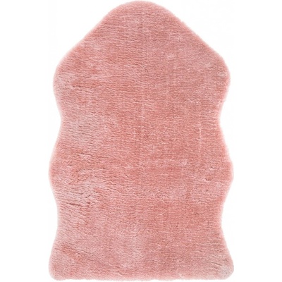 Dekoračná kožušina imitácia ovce, umelá koža, 80 × 55 cm, růžová, 708018