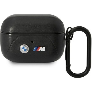 BMW Кейс BMW BMAP22PVTK за AirPods Pro, черен / черен, Leather Curved Line (3666339089542)