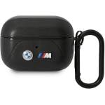 BMW Кейс BMW BMAP22PVTK за AirPods Pro, черен / черен, Leather Curved Line (BMW000617-0)