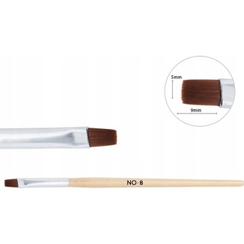 NeoNail Štetec na gél č. 8 972-1 drevený