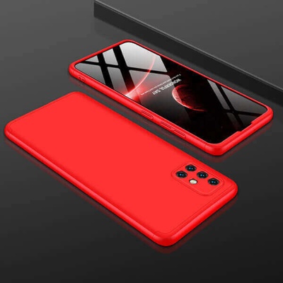 Púzdro SES Ochranné 360 ° celotelové plastové Xiaomi Redmi Note 10 5G - červené