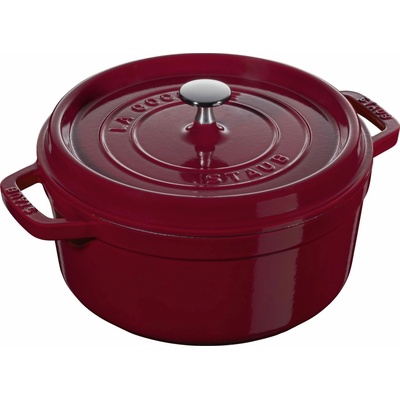 Staub Litinový hrnec s poklicí Cocotte, 28 cm / 6,7 l, bordó 1003554
