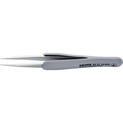 Presná pinzeta 123 mm s pogumovanou rukoväťou Knipex 92 21 10 ESD K 92 21 10 ESD