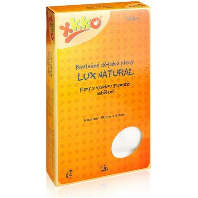 Kikko bavlněné LUX ECO 80 x 80 nebělené 10 ks