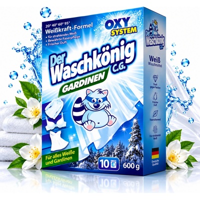 Waschkonig Gardinen prací prášek 600 g