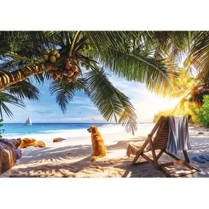 Trefl - Puzzle Premium plus: Relaxing on the beach, Seychelles - 1 000 piese