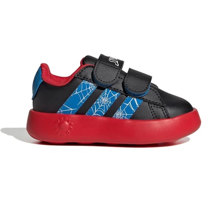 Детски маратонки Adidas X Marvel Spider-Man Grand Court infant trainers - Black (Core Black / Bright Blue / Pure Ruby)