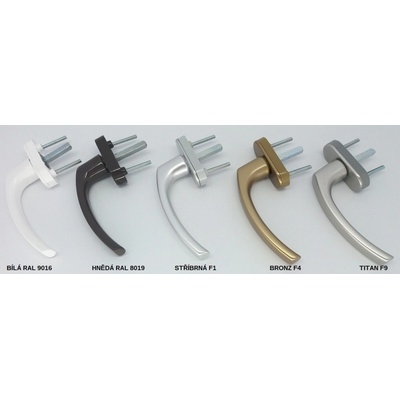 ROTO Okenní klika TWENTE Barva: Bílá RAL 9016, Délka čtyřhranu: 35 mm – Zboží Mobilmania