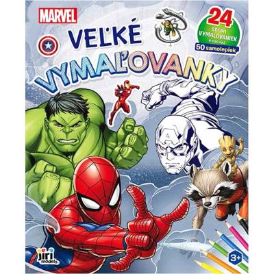 Maxi omaľovánky Marvel so samolepkami Avengers