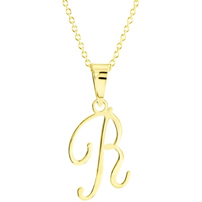 Gemmax Zlatý řetízek s písmenem „R“ GUSYN-42251-36261