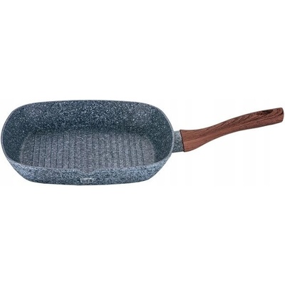BerlingerHaus Univerzálna mramorová panvica 28 cm s rukoväťou v dekore dreva