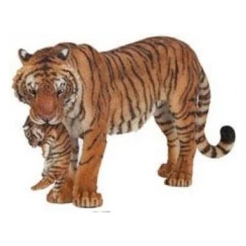Image 1 of Papo - Фигурка за колекциониране и игра - Тигрица и тигърче (50118)