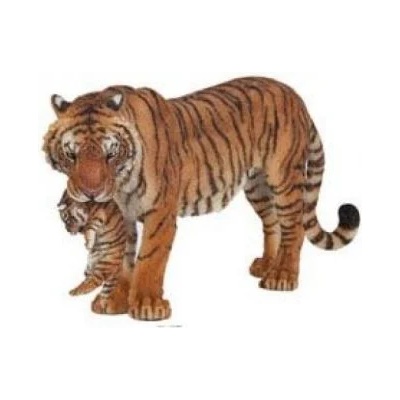 Papo - Фигурка за колекциониране и игра - Тигрица и тигърче (50118)