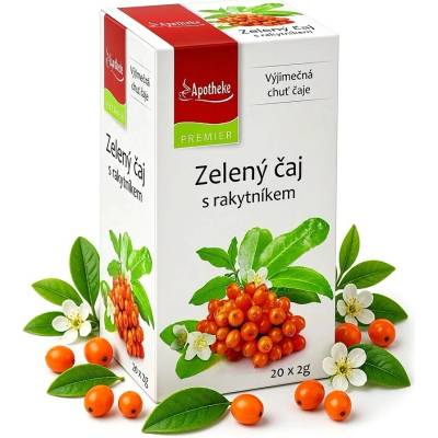 Apotheke Premier Zelený čaj s rakytníkem 20 x 2 g