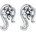 Silenti Jewelry Сребърни обеци "Дева