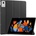 GKK Калъф за Lenovo Idea Tab Plus 12.1 TB-361, Tri-Fold Leather Case, Черен (6602010039A)