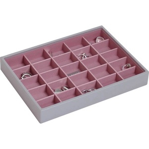 Stackers Ковчеже за бижута Stackers 25 камери cлassic сиво-розово (73553)