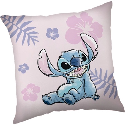 Jerry Fabrics Детска възглавница от флийс 40x40 cm Lilo a Stitch "Pink" - Jerry Fabrics (24CS066)
