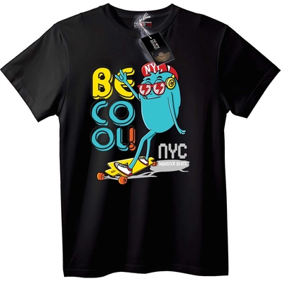 NOONEBRAND Тениска Бъди Готин NYC Скейт - 2XL, White