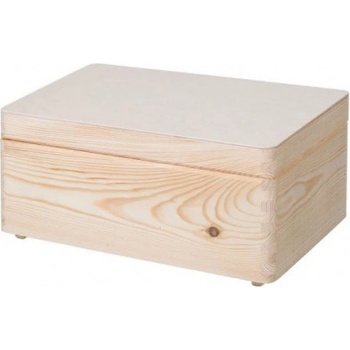ČistéDřevo Dřevěný box s víkem 40X30X24 CM bez rukojeti