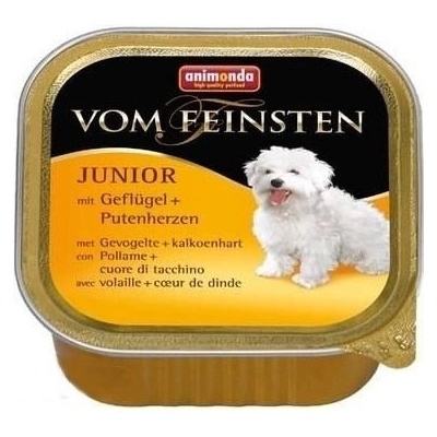 Animonda Dog Vom Feinsten Junior smak: drób i serca indyka 150g