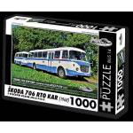 Retro cars - Puzzle BUS no. 14 Škoda 706 RTO KAR (1968) - 1000 - 1 000 piese